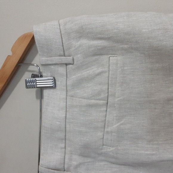 Banana republic pant trousers linen wide leg front pleated casual women 16 event - Picture 4 of 10